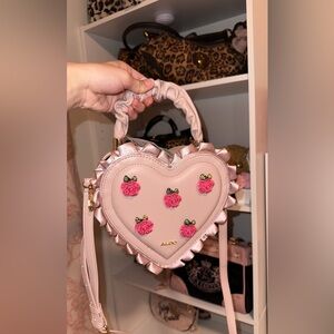 Heart shaped Aldo bag with roses NWT